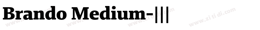 Brando Medium字体转换